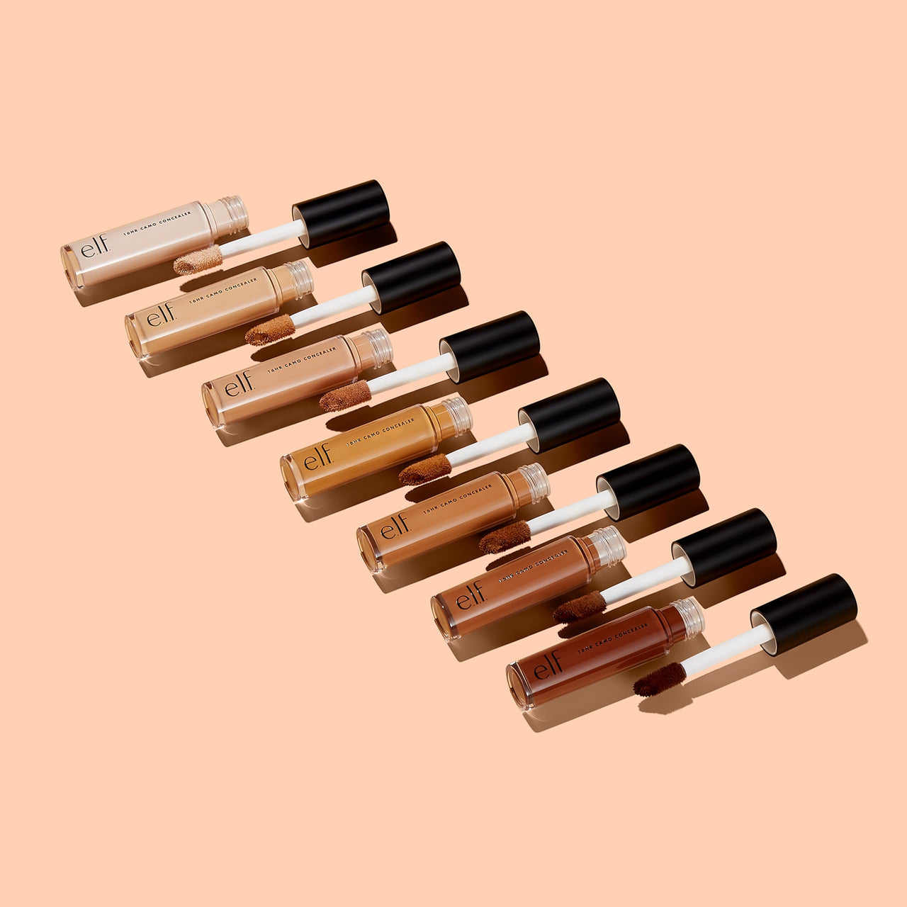 e.l.f. 16HR Camo Concealer For All Skin Types, Full Coverage, Highly Pigmented Concealer Cream With A Matte Finish, Crease-Proof, Vegan & Cruelty-Free, Medium Sand, 0.2 Fl Oz