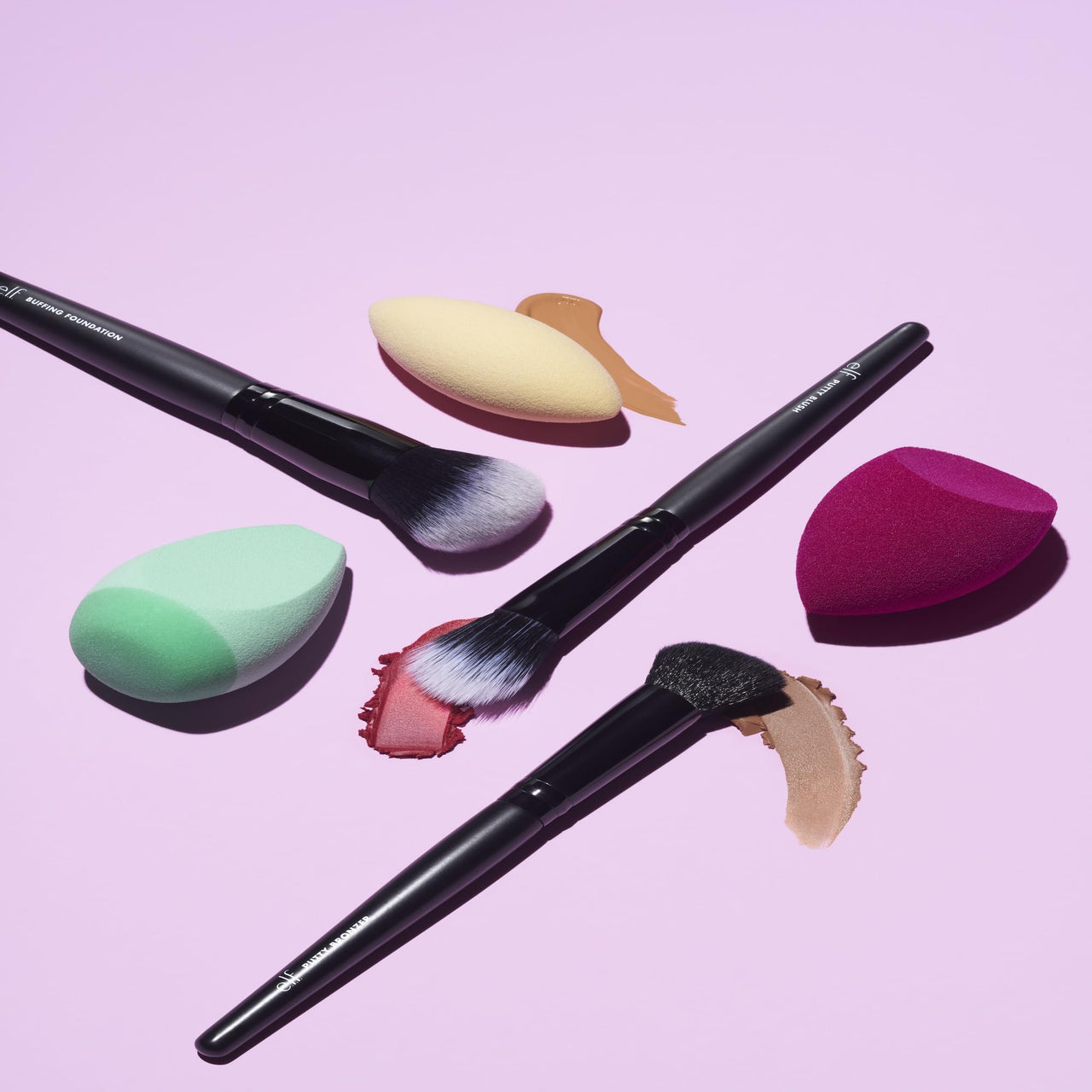 e.l.f. Buffing Foundation Brush | Vegan Makeup Tool | Creates A Seamless Looking Finish & Even Coverage