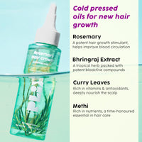 PLIX - THE PLANT FIX Rosemary Hair Growth Advanced Oil, Shampoo & Conditioner for Reducing Hair Loss & Breakage | Nourishes & Strengthen Hair Follicles | All Hair Types l Dermatologically Tested