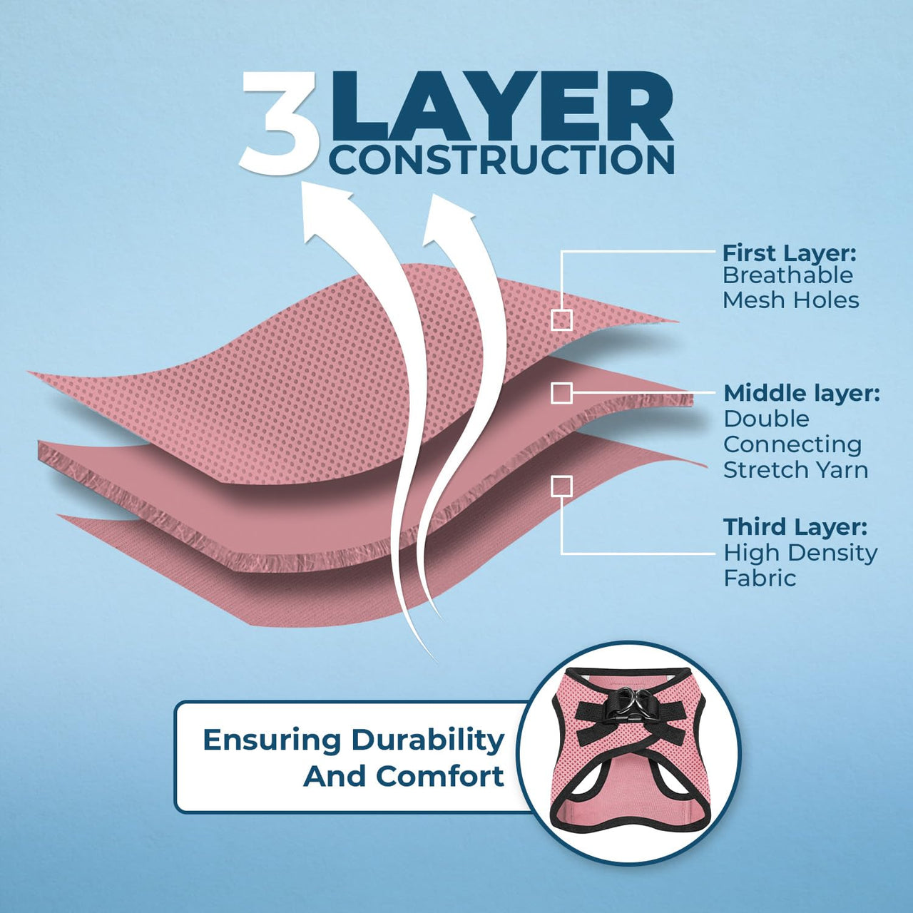 Voyager Step-In Air Dog Harness - All Weather Mesh Step In Vest Harness For Small And Medium Dogs By Best Pet Supplies - Pink Base, S Harness (Pink/Black Trim) S (Chest: 14.5 - 16")