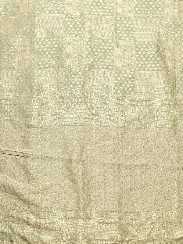 Satrani Women's Jacquard Poly Silk Saree With Unstitched Blouse Piece