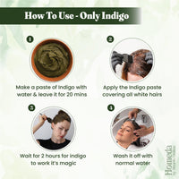 Shudh Online Indigo Powder Organic for Hair Black Colour (200 Grams), Natural Avuri Leaf Powder, Neela Amari, Neel Patti, Neela, Neelamari, Neelayamari, Indico. for face