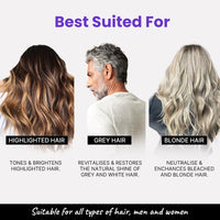 2.Oh! Italian Anti Yellow Shampoo | Purple Shampoo for Coloured, Highlighted, Blonde Hair | Neutralising Hair Toner for Bleached Hair | Blue Shampoo for Grey Hair | With Argan Oil for Dry Frizzy Hair