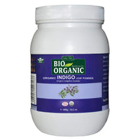 INDUS VALLEY 100% Organic Indigo Leaf Powder Jar with Henna Leaf Powder Jar - (400g+500g=900g)