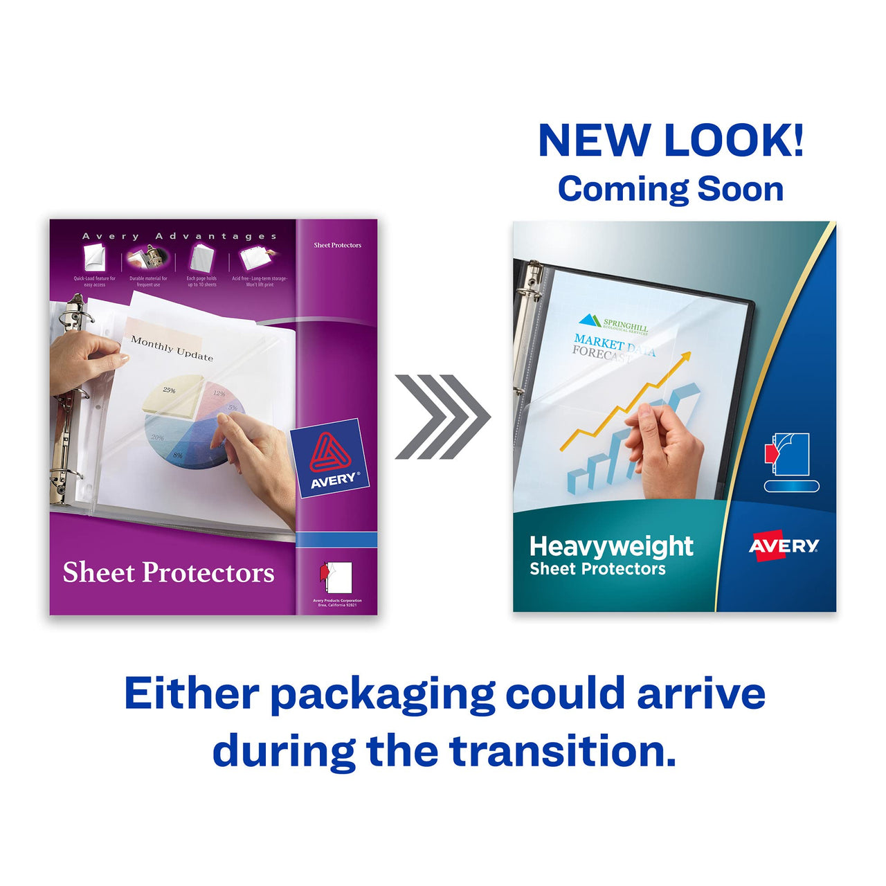 Avery Heavyweight Diamond Clear Sheet Protectors, 8.5" x 11", Acid-Free, Archival Safe, Easy Load, 50ct (74106) 50 pack