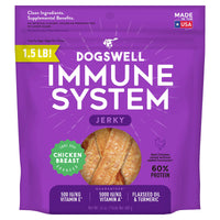 DOGSWELL Immunity & Defense, Flaxseed Oil, Turmeric, Vitamin E & A, Healthy Aging, Chicken Jerky 24 oz (842197) 1.5 Pound (Pack of 1)