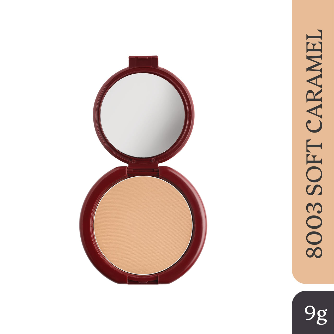 Dazller Classique Compact Powder, 9g - (Pack of 2), 8003 Soft Caramel, Velvety Natural Finish, Oil-Control, Sebum Absorption Formula, No-makeup look, Emollient-rich