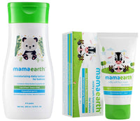 Mamaearth Daily Moisturizing Lotion, 200ml & Milky Soft Natural Baby Face Cream for Babies 60mL
