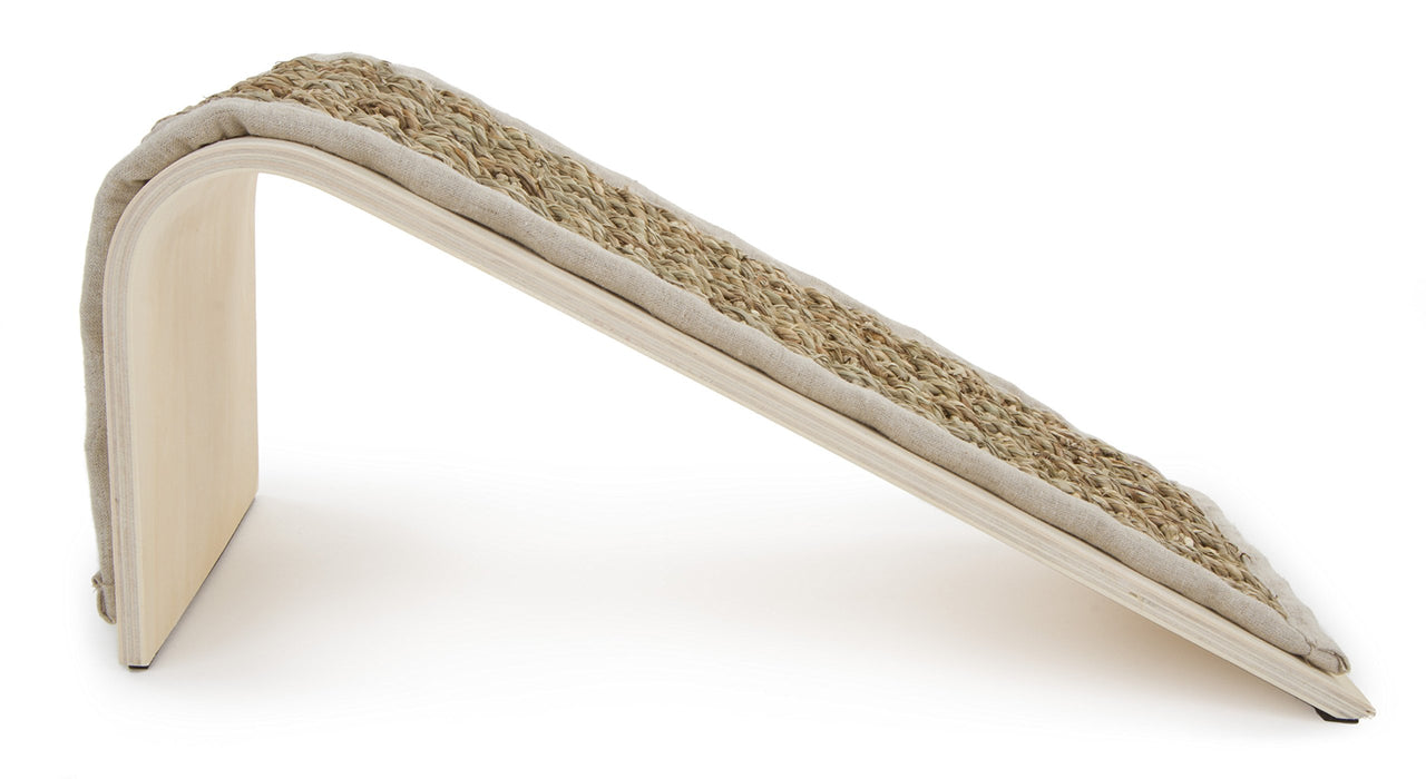 Petlinks Sea Ramp Seagrass Angled Cat Scratcher, Catnip Included - Randomly Selected Color, One Size
