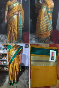 SAREE MALL Women's  Cotton Silk Saree with blouse piece (8AURA8001-parent)
