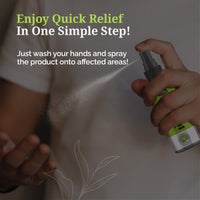 Itchstop® Anti-Fungal Spray | Hands Free | Instant Relief from Itching, Ringworm, Eczema, Redness, Chafing, Jock Itch, Athlete's Foot | Ayurvedic, Safe for Men & Women, Daily Use, 35ml - Pack of 2