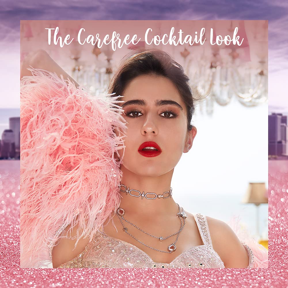 Maybelline Insta Weddings Carefree Cocktail Makeup Kit, Hypercurl Waterproof Mascara, Fit Me Blush, Color Sensational Creamy Matte Lipstick - Rich Ruby, Pack Of 1