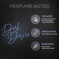 RENEE Gloss Touch Glossy Finish Nail Paint Set Of 4 & Eau De Parfum Dark Desire 8Ml Combo