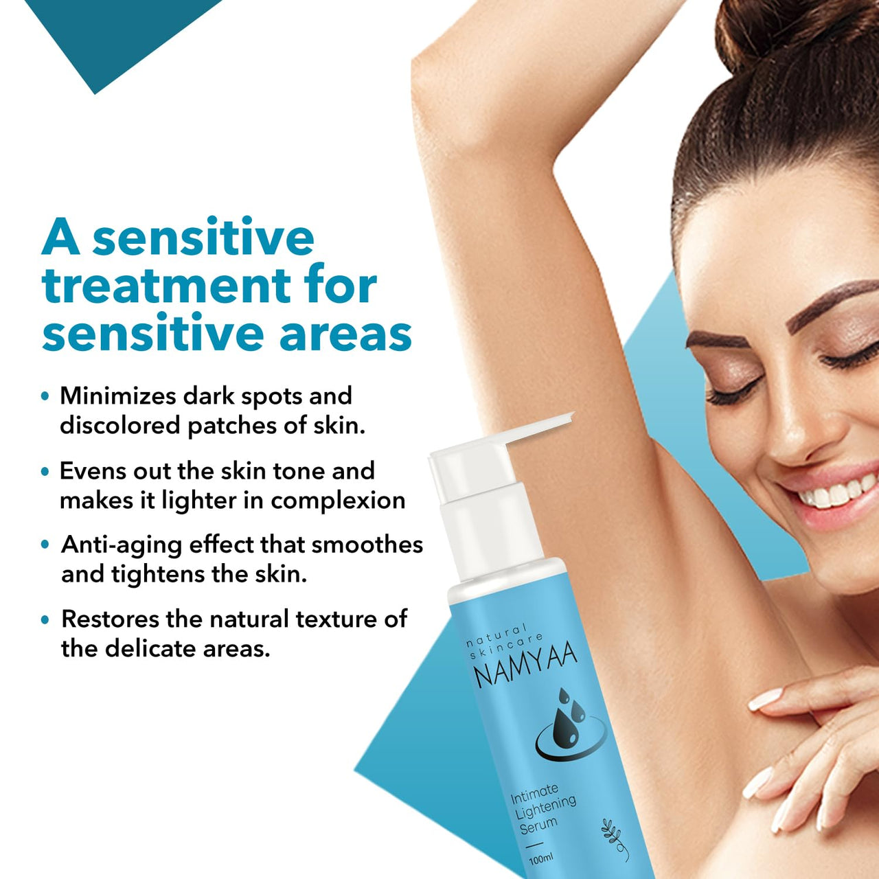 Namyaa Intimate Lightening Serum and Hygiene Wash for Men and Women, 100 gram each