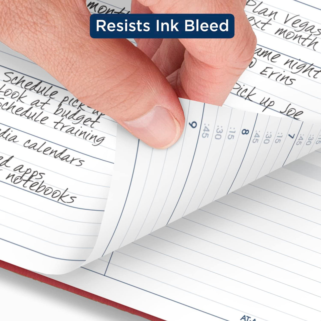 AT-A-GLANCE 2024 Weekly Planner, Quarter-Hourly Appointment Book, 8-1/4" x 11", Large, Red (709401324)