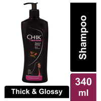 Chik Hairfall Prevent Egg Shampoo, 340ml And Chik Thick & Glossy Black Shampoo, 340ml