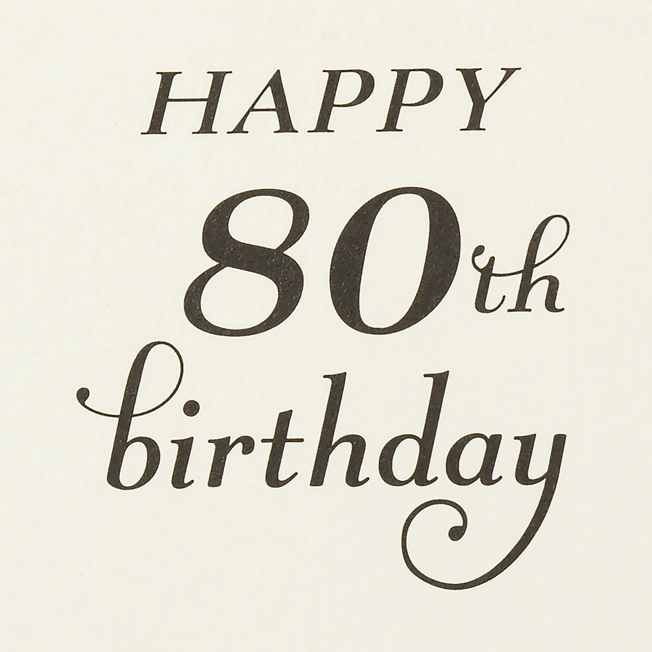 Hallmark 80th Birthday Card (Honor You Today)