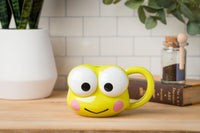 Silver Buffalo Sanrio Hello Kitty and Friends Keroppi Ceramic 3D Sculpted Mug, 20 Ounces