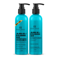 Botanic Hearth Jojoba & Hyaluronic Acid Shampoo 200ml with Conditioner 245 ml Set Pack of 2