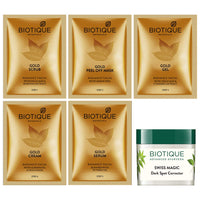 Biotique Bio Gold Radiance Facial Kit, 65 g & Biotique Bio Diamond Facial Kit, 65g