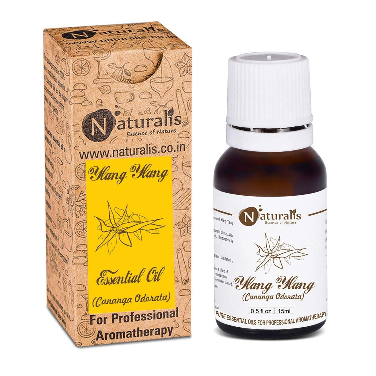 Naturalis Essence of Nature Ylang Ylang Essential Oil for Hair and Skin Care - 10ml