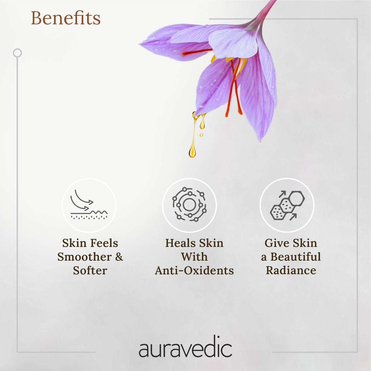 AURAVEDIC Kumkumadi Gel for Brightening & Glow Pack of 2 - Kumkumadi to Purify, Detox, Glow & Renew Face & Skin | Beauty Ritual for Women and Men