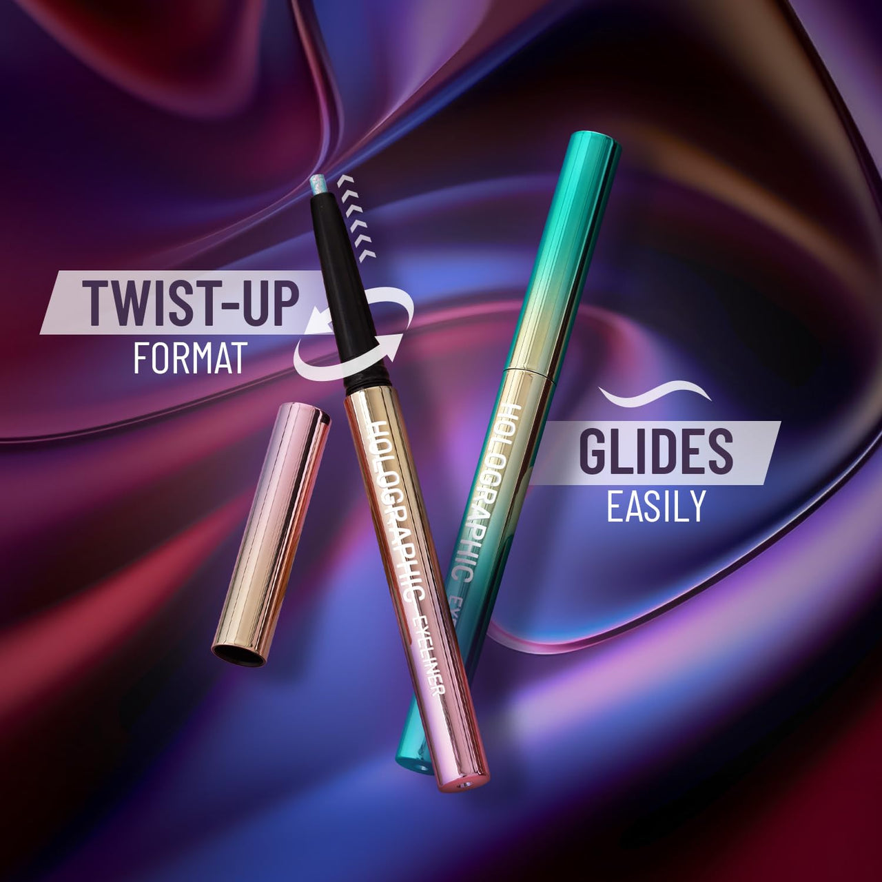 SWISS BEAUTY Holographic Shimmery Pencil Eyeliner | Waterproof, Smudge Proof, Long Lasting Eyeliner With Easy Application | Shade- Milky Way, 0.2G, Assorted