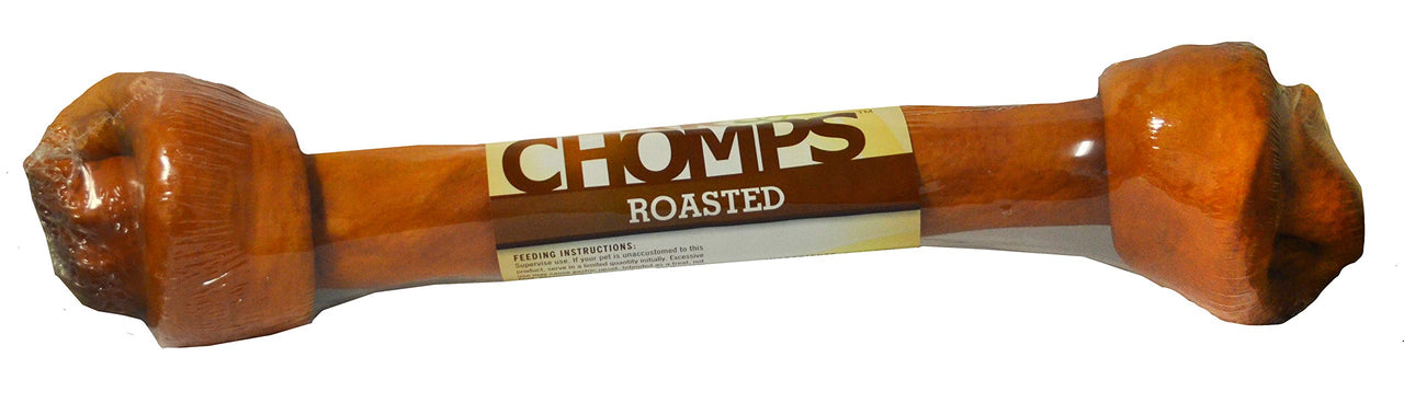 Pork Chomps Roasted Pork Skin Dog Chew, 20-inch Knot, 1 Count 0.3 Ounce (Pack of 3)