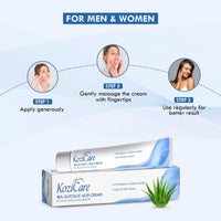 Kozicare Glycolic Acid Face Cream 6% | Anti Wrinkles & Anti-Ageing Brightening Cream | Reveal Radiant Skin | Glycolic Acid, Aloe Vera, & Vitamin E | Women's & Men's Face Cream - 15gm