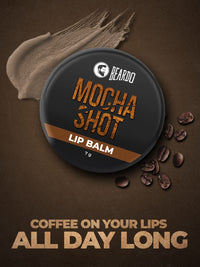BEARDO Mocha Shot Lip Balm | Non Tinted Lip Balm For Men | For Soft Kissable Lips | Lip Care For Dry, Chapped & Cracked Lips | 7G, Brown