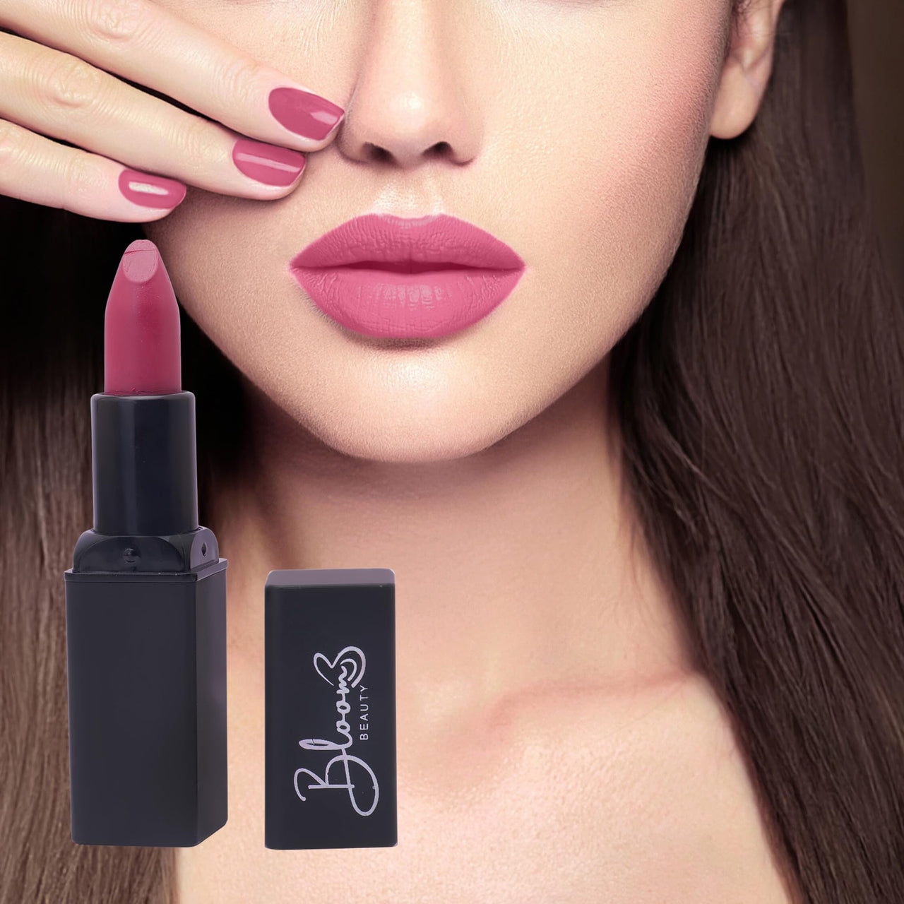 Bloom Beauty Bullet Lipstick Creamy Matte Finish Hydrating & Long-Lasting,Wild Berry