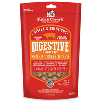 Stella & Chewy's   Stellas Solutions Digestive Boost  Grass-Fed Beef Dinner Morsels  Freeze-Dried Raw, Protein Rich, Grain Free Dog Food  13 oz Bag