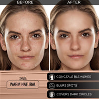 FACESCANADA Waterproof Fix & Finish Kit | Makeup Fixer (50Ml) + Warm Natural All Day Hydra Matte Mini Medium Coverage Cream Foundation (15Ml) | Makeup Kit For Women (Combo Pack Of 2)