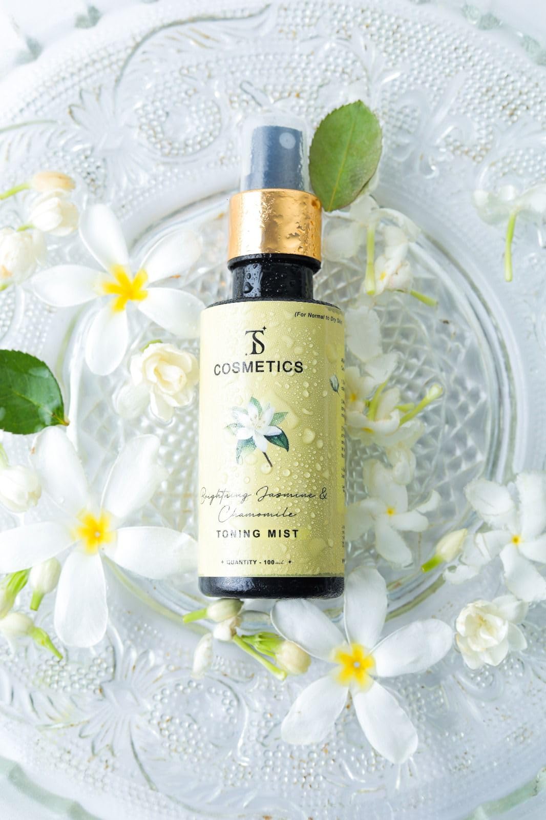 TS COSMETICS Brightening Jasmine & Chamomile Toner Mist | Glow-Boosting & Hydrating Face Toners | 100ml
