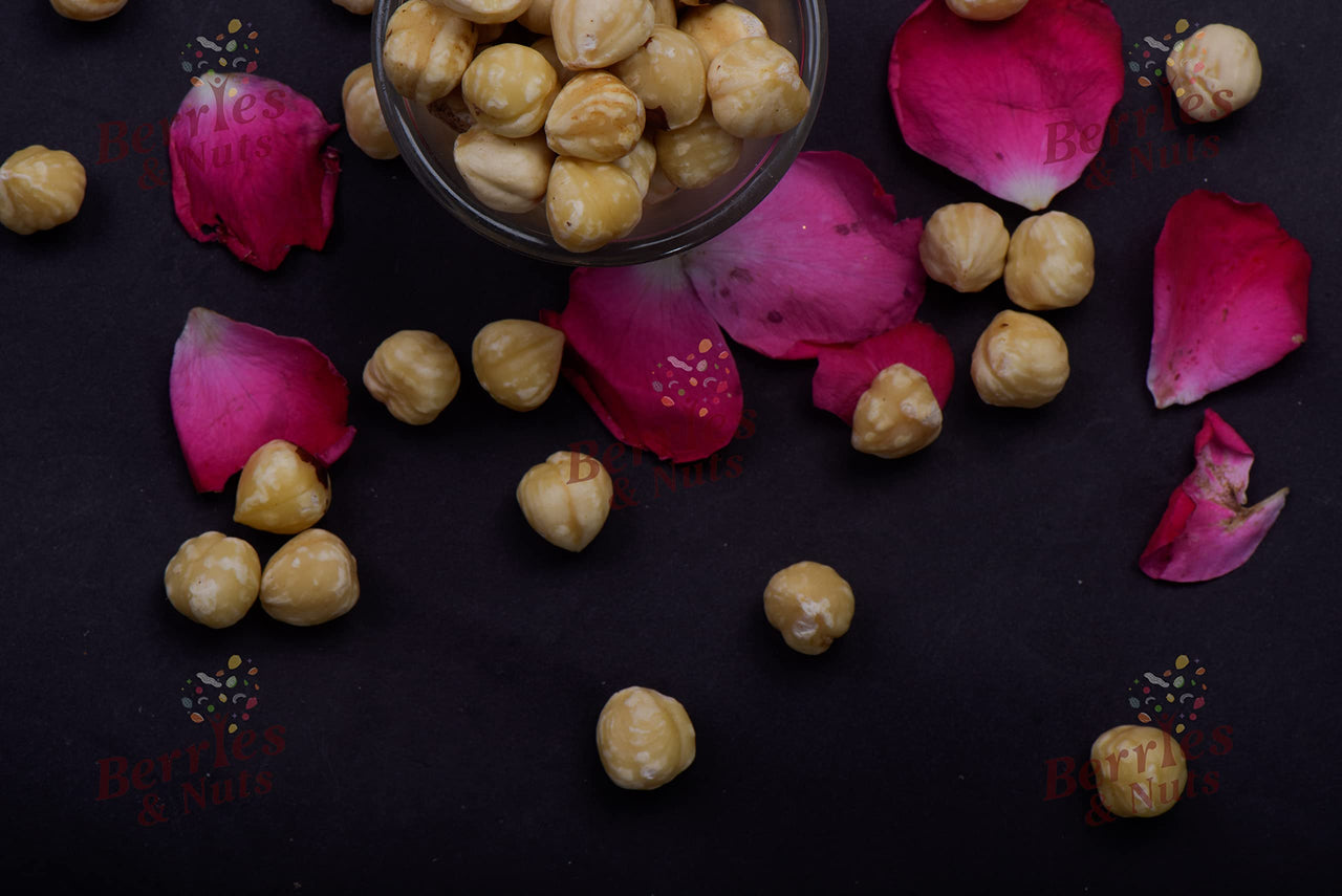 Berries And Nuts Premium Turkish Hazel Nuts 1 Kg | Blanched Hazel Nut Kernels