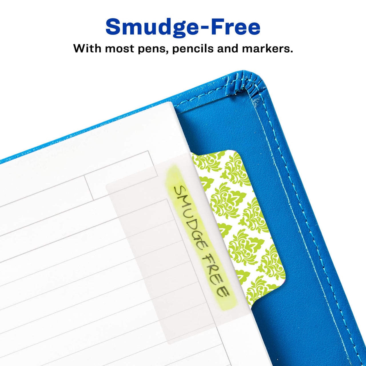 Avery Multiuse Ultra Tabs, 2" x 1.5", 2-Side Writable, Assorted Designs, 24 Repositionable Tabs (74774) 24 tabs