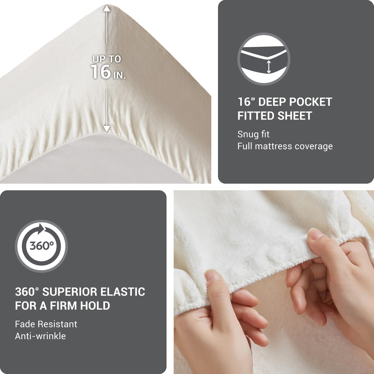 Sleep Philosophy True North Fleece Sheet Set Full, Solid Color, Warm & Plush Sheets Soft Fleece Bedding Full Size Sheets, Fitted Pocket Fits Up to 16" Mattress, Soloft, Full Burgundy 4 Piece