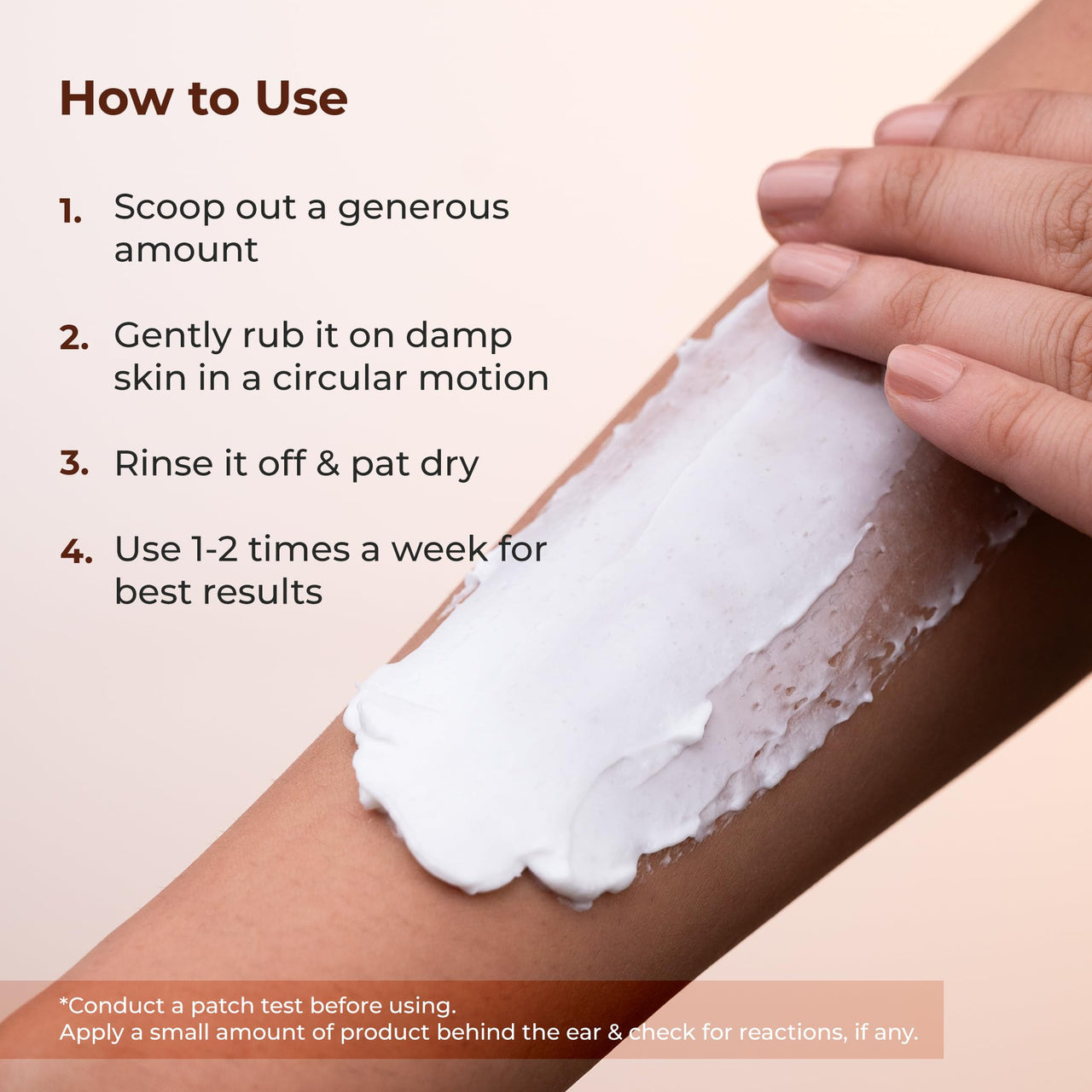 Naturali Radiant Glow Body Scrub With Rice & Coconut | Improves Skin Texture | Smoothens & Softens Skin | Paraben & Mineral Oil Free | 200g