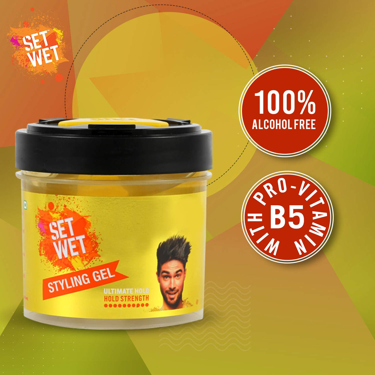 Set Wet Hair Gel Ultimate Hold, 250ml & Cool Hold Strength Hair Gel, 250ml