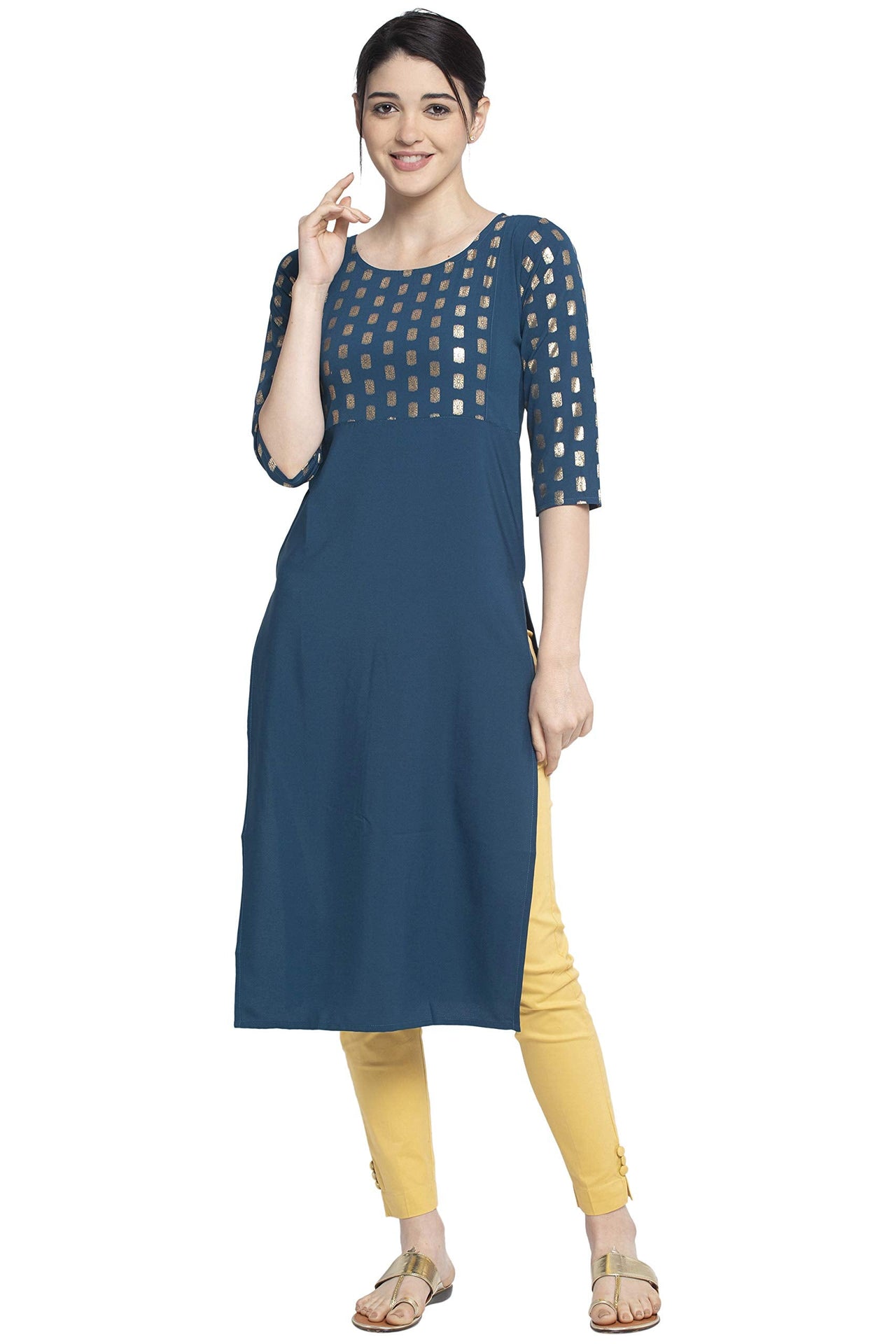 ALC Creation Women's  Crepe Skinny Kurta