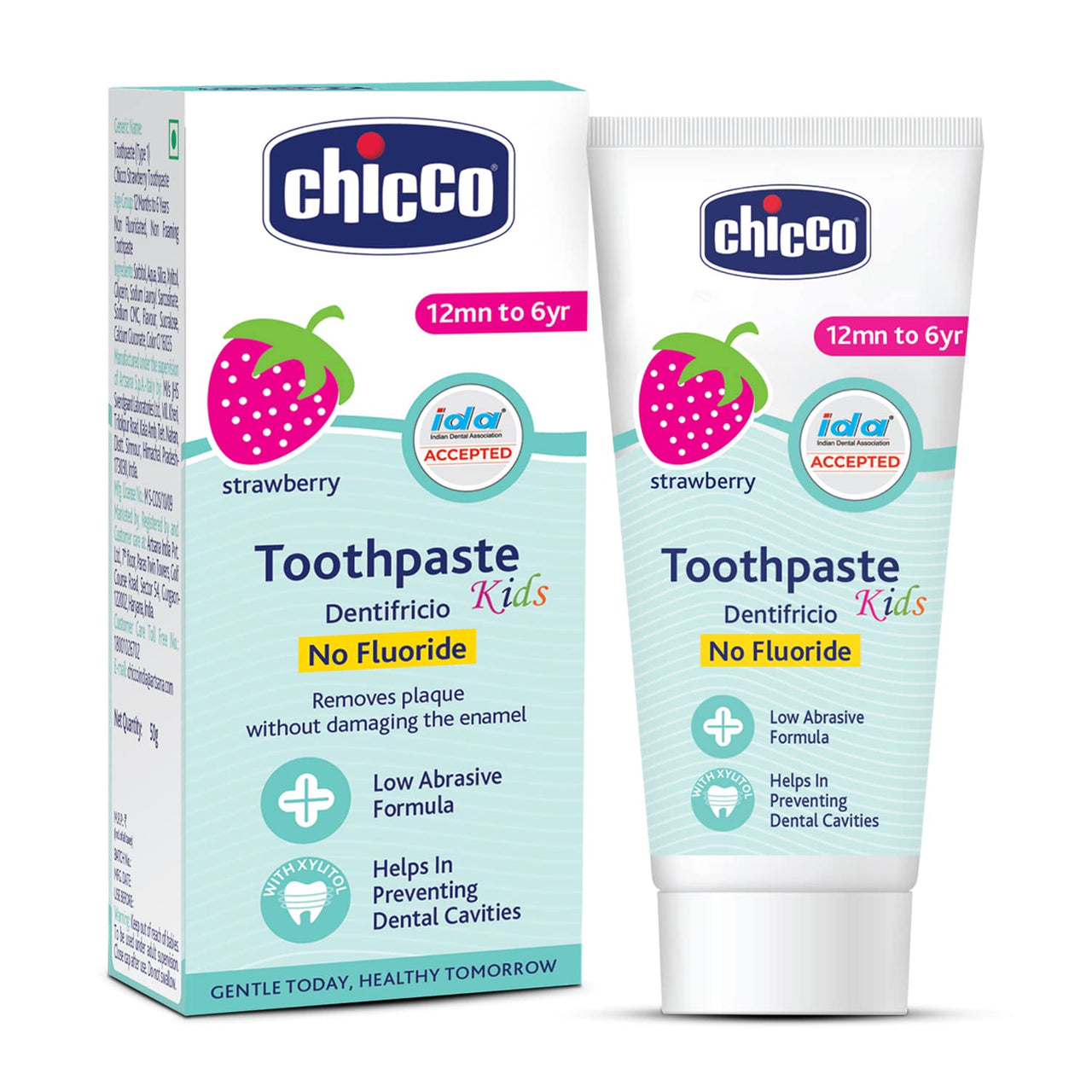 Chicco Gentle Bodywash & Shampoo 500Ml With Toothpaste Strawberry 12M+