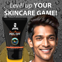 Muuchstac Sea Breeze Peel Off Mask For Men | Blackhead, Acne & Dead Skin Removal Face Pack (80 g)