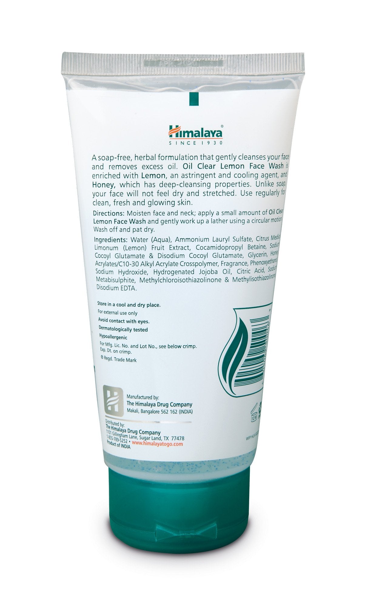Himalaya Herbals Oil Clear Lemon Face Wash, 100ml