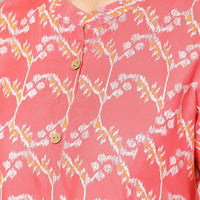 anubhutee Coral Abstract Printed A-Line Regular Kurta for Women