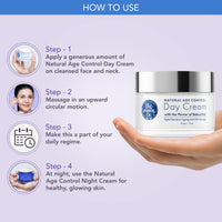 The Moms Co. Natural Age Control Day Face Cream | With Bakuchiol (Natural Retinol), Hyaluronic Acid | Promote Collagen Production | Anti-Ageing Cream for Women & Men | For Fine Lines, Wrinkles & Sun Damage | 50g