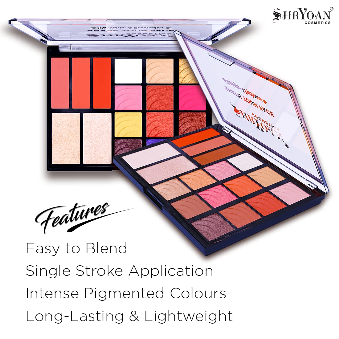 Shryoan Shape Your Face Eyeshadow and Highlighter| Enhancing, and Illuminating Your Features, Makeup Set for Stunning Eyes and Highlights (32g)