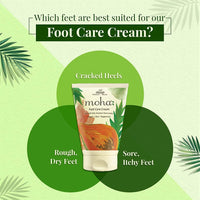 moha: Foot Cream For Rough, Dry and Cracked Heel, Feet Cream For Heel Repair With Benefits Of Aloe Vera, Papaya & Peppermint (Nail + Foot Care 100ml Each)