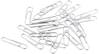 Basics No. 1 Paper Clips, Nonskid, 1000 Count (10 Pack of 100), Silver