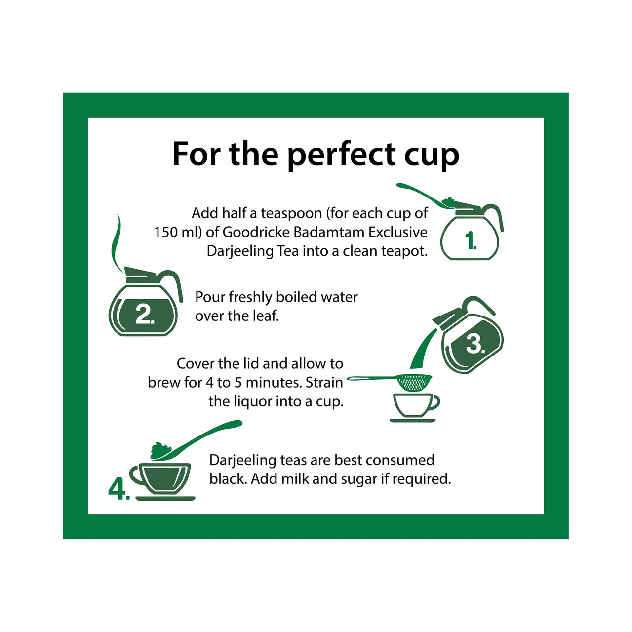 GOODRICKE Badamtam Darjeeling Tea - 250 Gm|100% Pure And Organic Premium Whole Leaf|Single Estate|Black Tea|Sweet Lasting Aftertaste - Loose Leaves