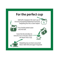 GOODRICKE Badamtam Darjeeling Tea - 250 Gm|100% Pure And Organic Premium Whole Leaf|Single Estate|Black Tea|Sweet Lasting Aftertaste - Loose Leaves